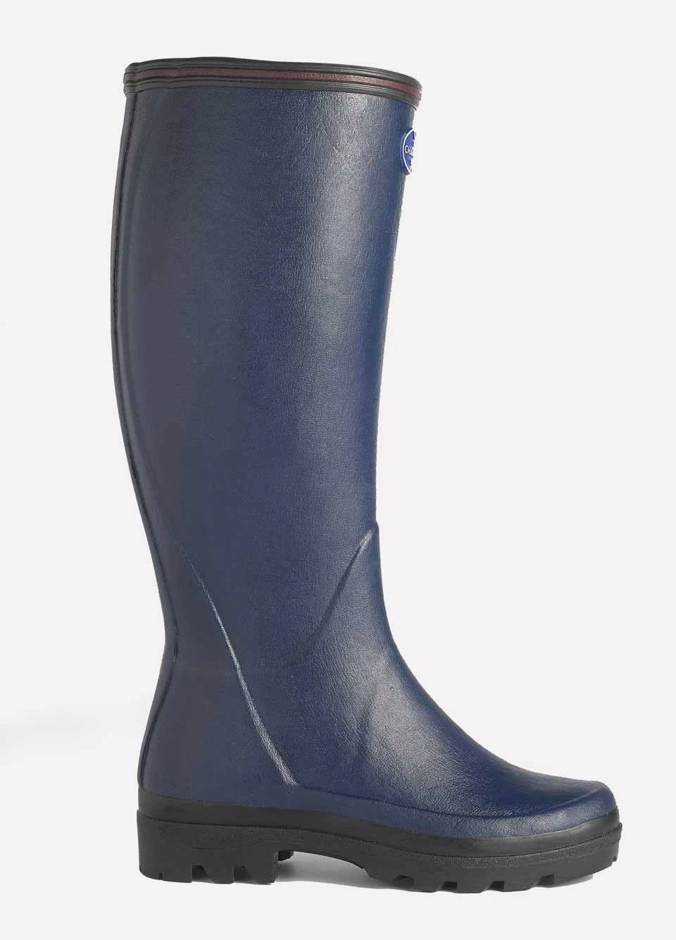 Le Chameau Ladies Giverny Wellingtons - Blue 1 Le Chameau Ladies Giverny Wellingtons - Blue
