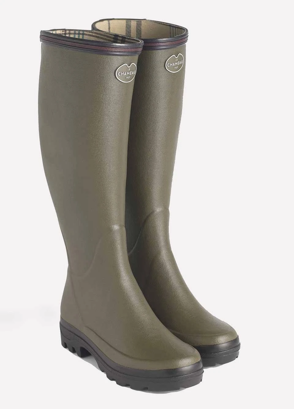 Le Chameau Ladies Giverny Wellingtons - Vert Chameau 2 Le Chameau Ladies Giverny Wellingtons - Vert Chameau - Image 2