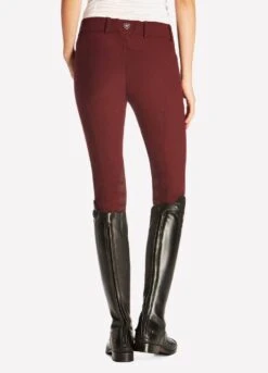 Ariat Ladies Heritage Elite Low Rise Breeches - Malbec -Horse Rider Shop 44741 10020453 backrdy