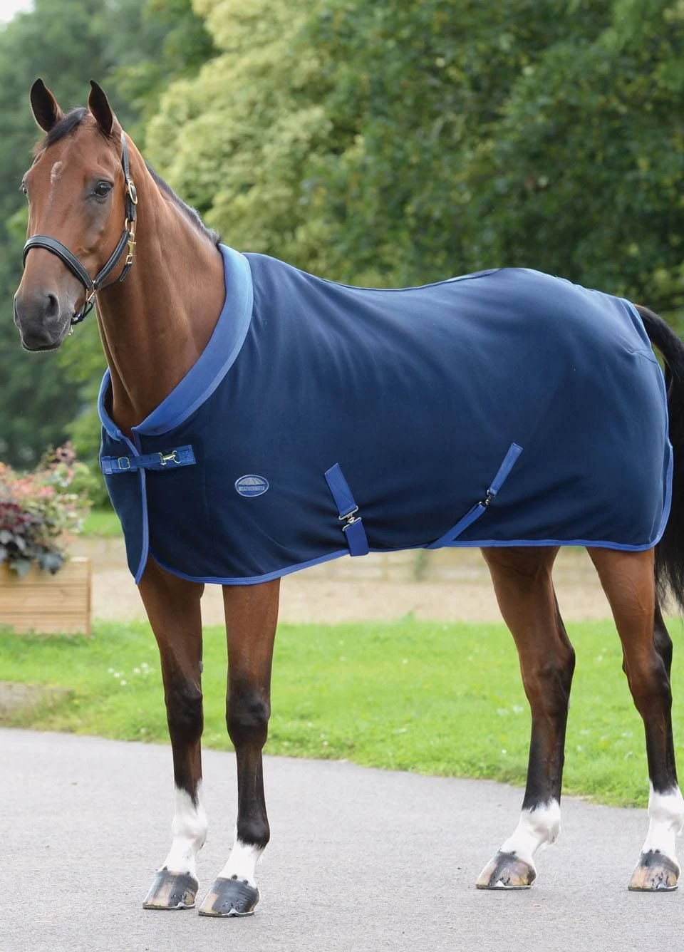 Weatherbeeta Double Bonded Fleece - Navy/Royal 1 Weatherbeeta Double Bonded Fleece - Navy/Royal