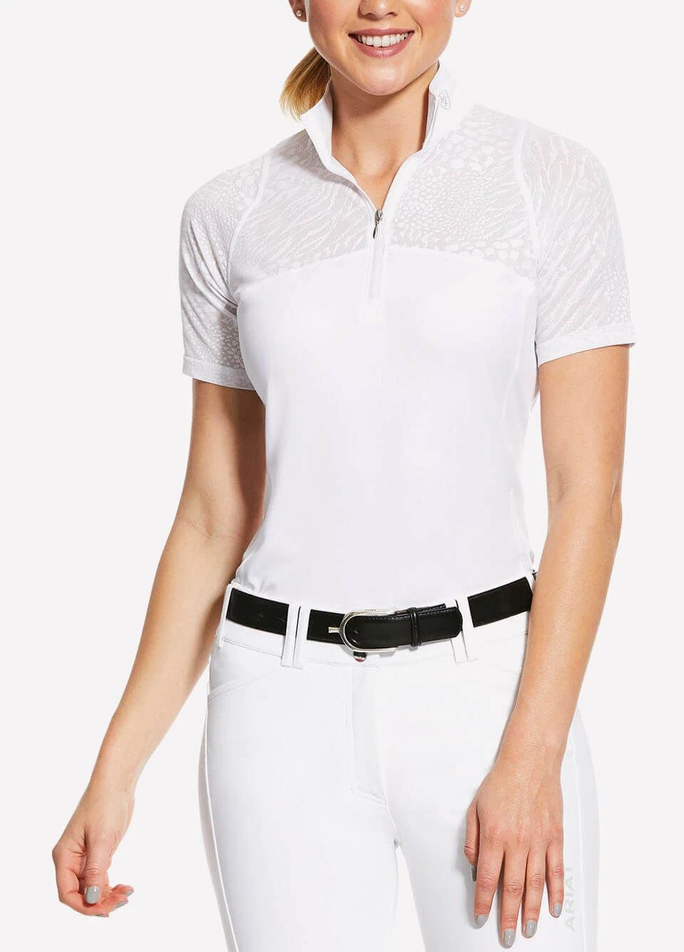 Ariat Womens Airway Show Shirt - White 1 Ariat Womens Airway Show Shirt - White