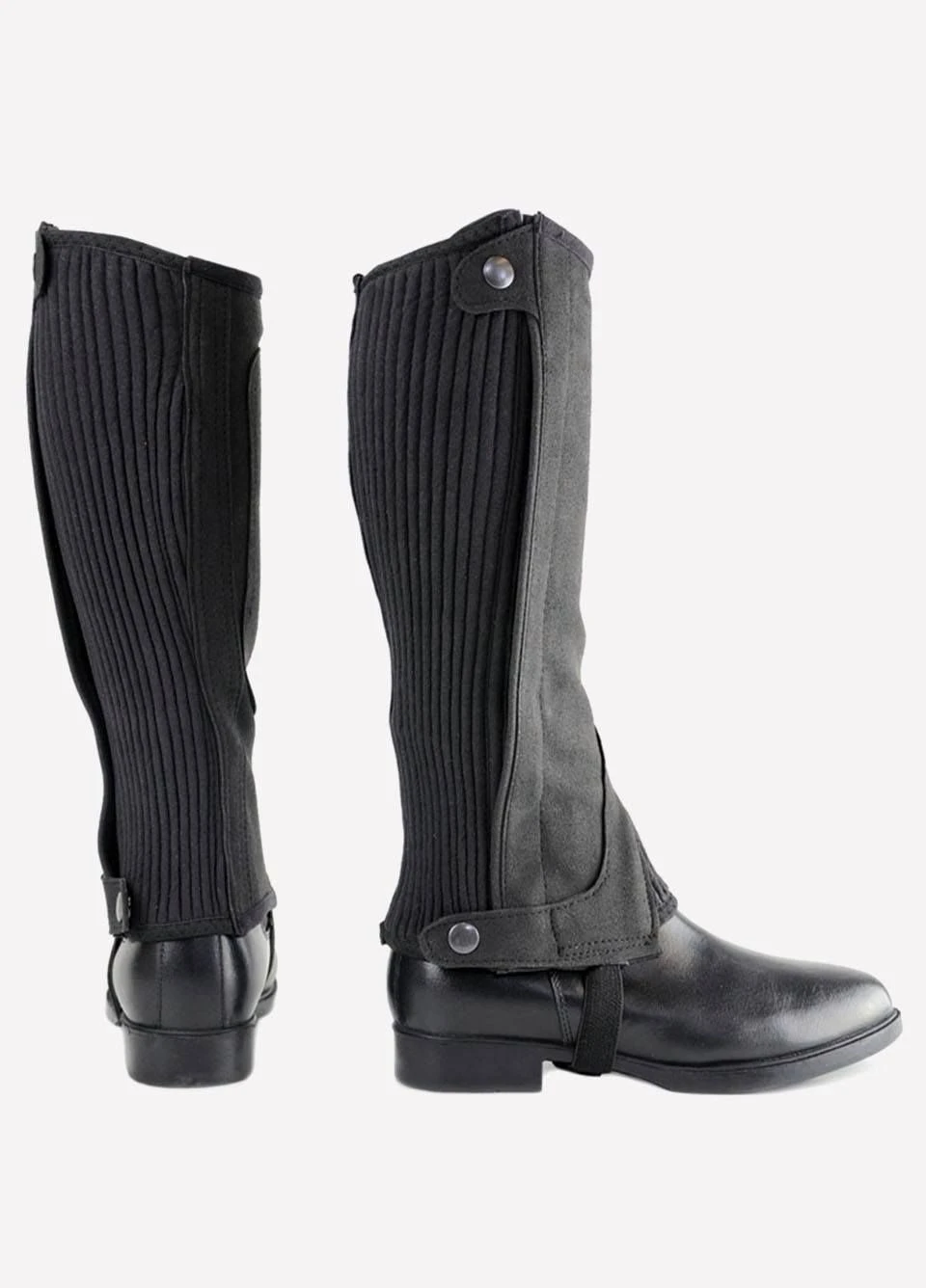 Hy Amara Adults Half Chaps - Black 1 Hy Amara Adults Half Chaps - Black