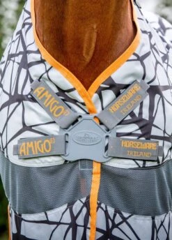 Amigo 3-in-1 CamoFly - Grey/Orange -Horse Rider Shop amigo 3in1 camofly 6rdy