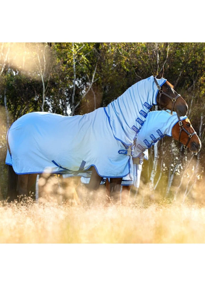 Amigo Pony Ripstop Hoody - Azure 1 Amigo Pony Ripstop Hoody - Azure