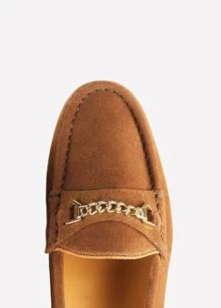 Fairfax & Favor Ladies Suede Apsley Loafers - Tan 8 Fairfax & Favor Ladies Suede Apsley Loafers - Tan -Horse Rider Shop apsleytan4