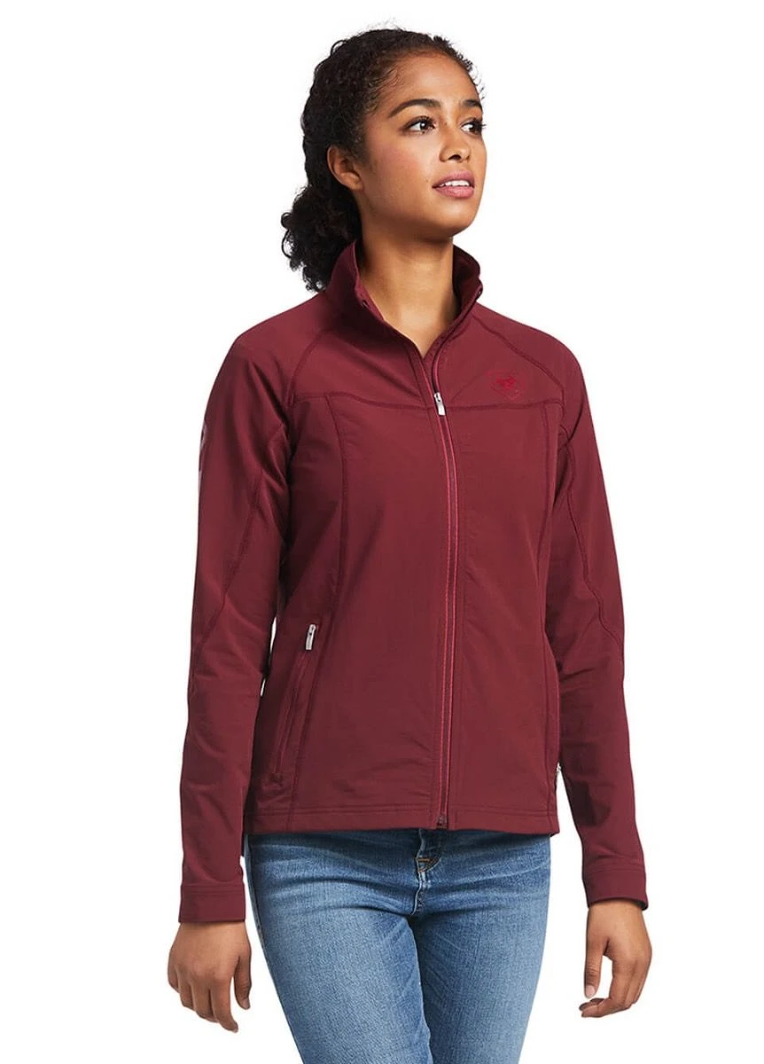 Ariat Agile Softshell Jacket - Zinfandel 1 Ariat Agile Softshell Jacket - Zinfandel