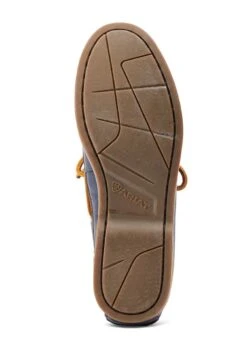 Ariat Womens Antigua Boat Shoe - Navy/Chocolate -Horse Rider Shop ariat antigua navy choc 4rdy