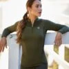Ariat Ascent 1/4 Zip Baselayer - Relic