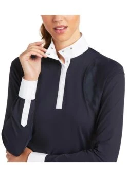 Ariat Auburn L/S Show Shirt - Navy -Horse Rider Shop ariat auburn show shirt navy 3rdy