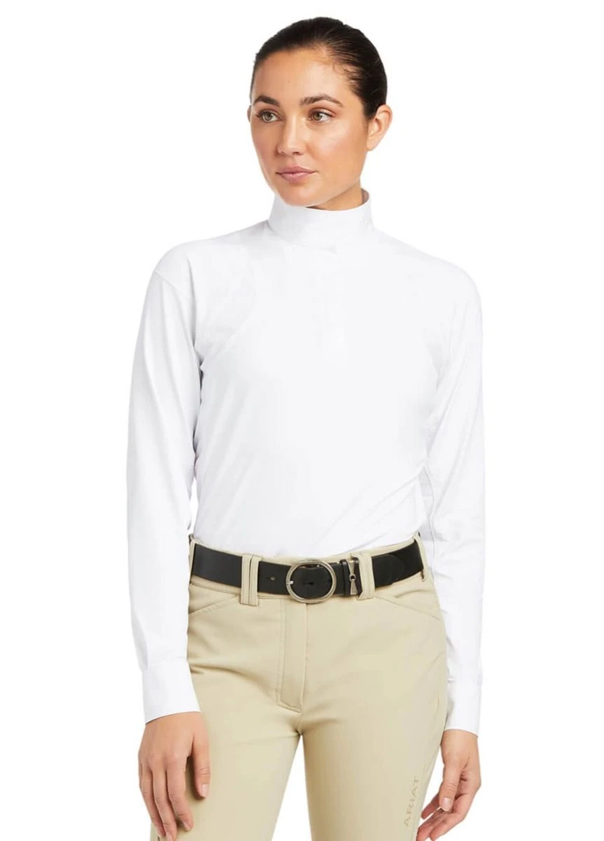 Ariat Auburn L/S Show Shirt - White 1 Ariat Auburn L/S Show Shirt - White