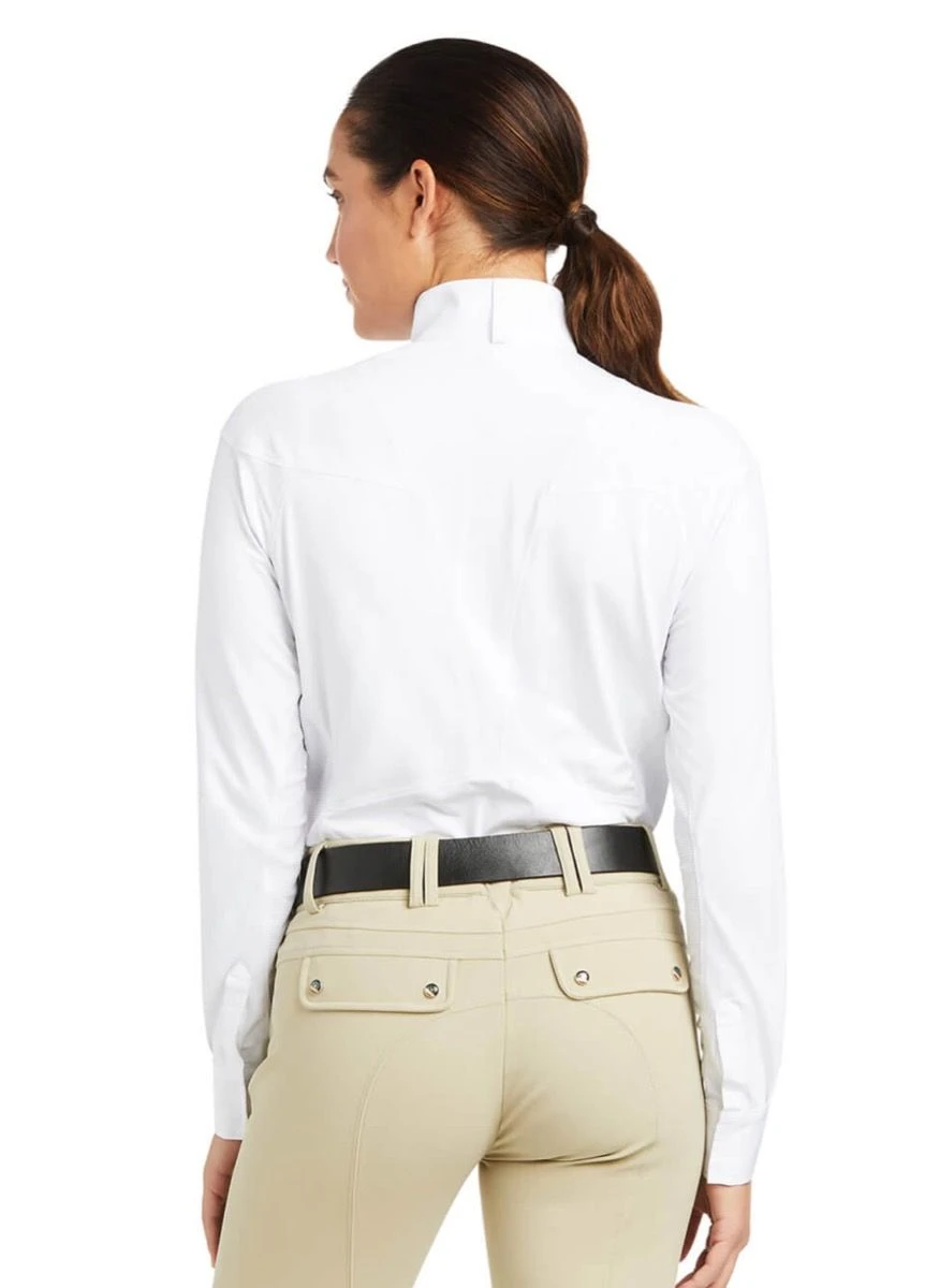 Ariat Auburn L/S Show Shirt - White 2 Ariat Auburn L/S Show Shirt - White - Image 2