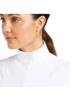 Ariat Auburn L/S Show Shirt - White 5 Ariat Auburn L/S Show Shirt - White -Horse Rider Shop ariat auburn show shirt white 3rdy