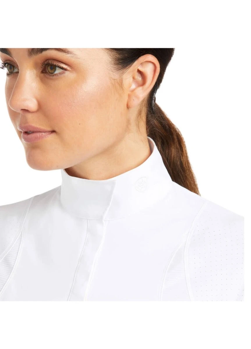 Ariat Auburn L/S Show Shirt - White 3 Ariat Auburn L/S Show Shirt - White - Image 3