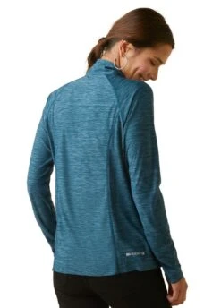 Ariat Laguna 1/4 Zip Top - Reflecting Pond -Horse Rider Shop ariat laguna pond 2rdy