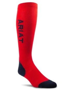 Ariat Performance Socks - Red/Navy