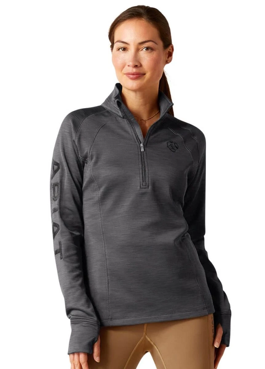 Ariat Tek Team 1/2 Zip Sweatshirt - Ebony 1 Ariat Tek Team 1/2 Zip Sweatshirt - Ebony