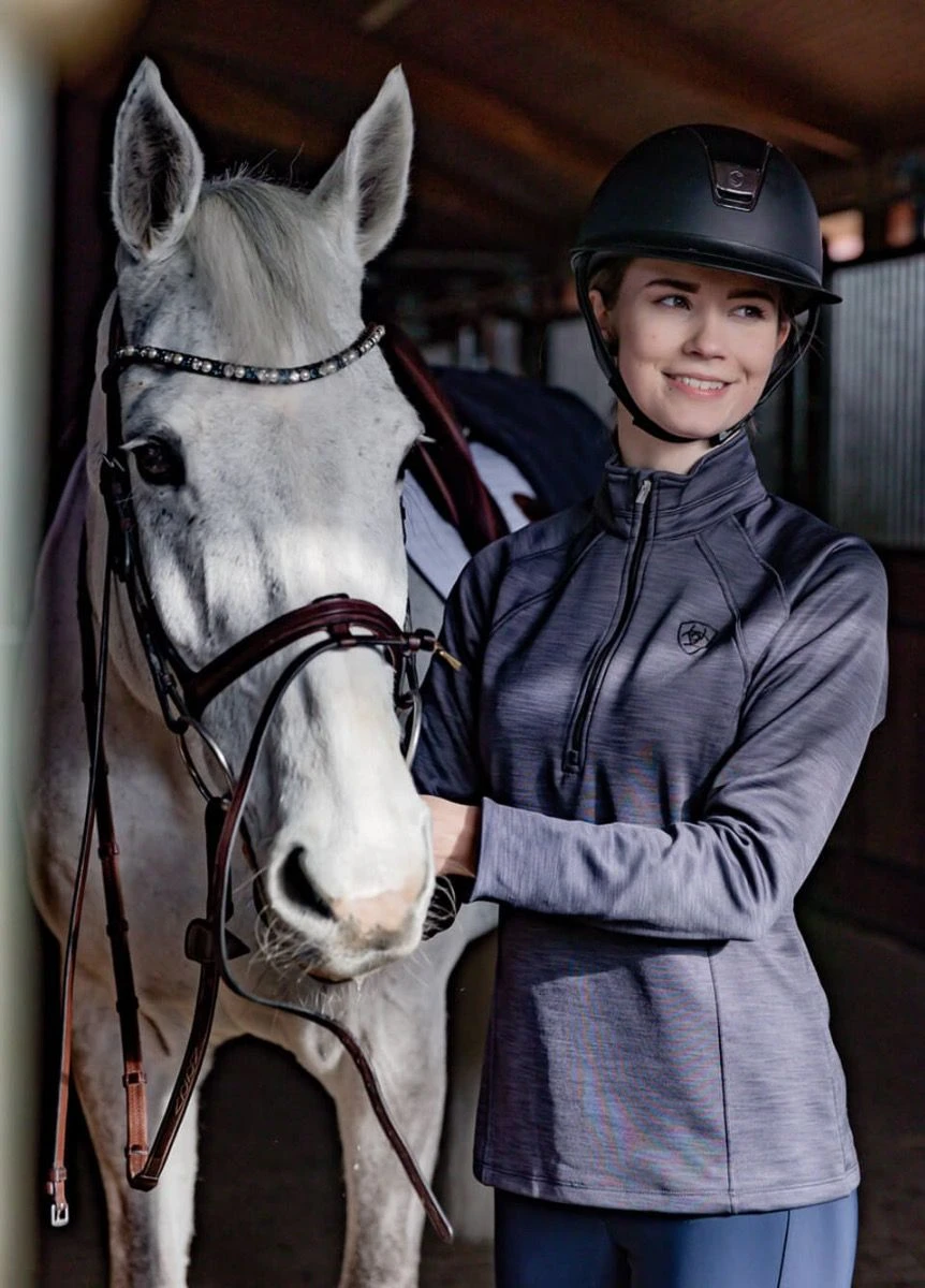 Ariat Tek Team 1/2 Zip Sweatshirt - Ebony 2 Ariat Tek Team 1/2 Zip Sweatshirt - Ebony - Image 2