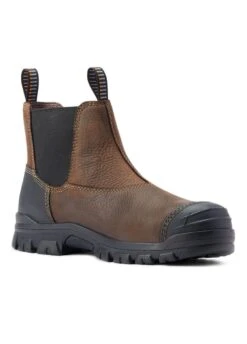 Ariat Mens Treadfast H20 Steel Toe Chelsea Boot - Dark Brown 8 Ariat Mens Treadfast H20 Steel Toe Chelsea Boot - Dark Brown -Horse Rider Shop ariat treadfast brown 3rdy