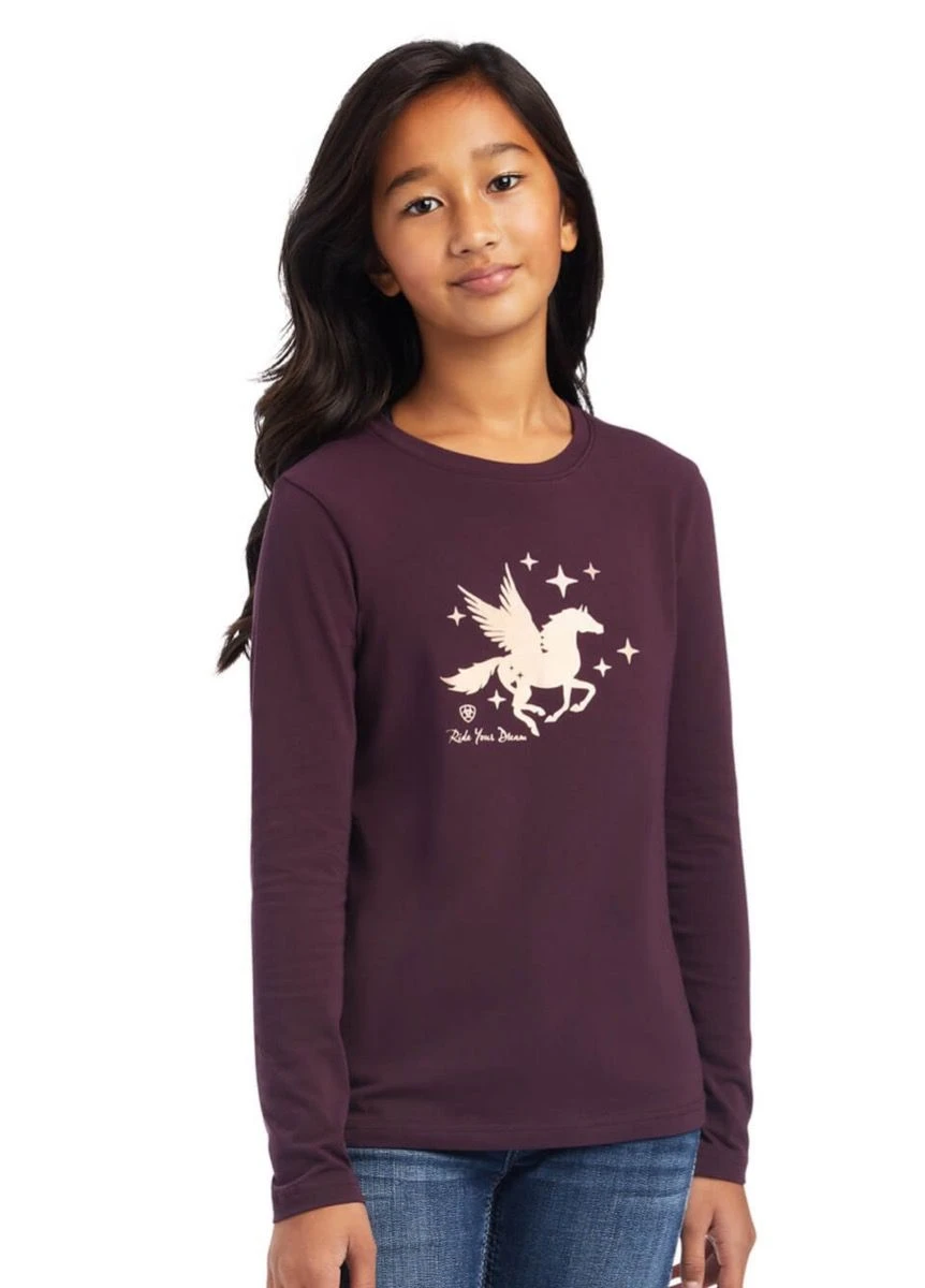 Ariat Kids Dream T-Shirt - Mulberry 1 Ariat Kids Dream T-Shirt - Mulberry
