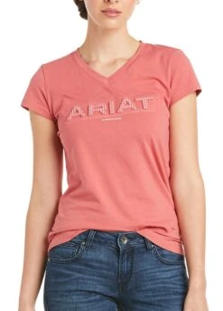 Ariat Womens 3D Logo T-Shirt - Amaranth