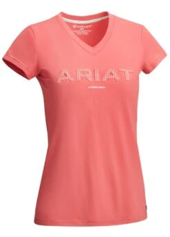 Ariat Womens 3D Logo T-Shirt - Amaranth -Horse Rider Shop ariatlogoteeamaranthrdy