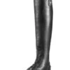 Ariat Mens Heritage Contour Field Zip Tall Riding Boot - Black