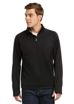 Ariat Mens Tek Team 1/2 Zip Sweatshirt - Black