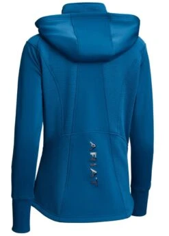Ariat Wilde Full Zip Sweatshirt - Blue Opal -Horse Rider Shop ariatwildeblueopal2rdy