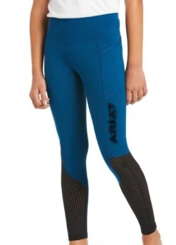 Ariat Kids EOS Full Seat Tights - Blue Opal
