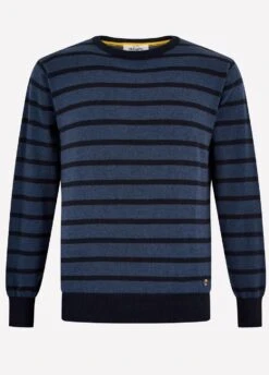Dubarry Mens Avondale Sweater - Navy Multi -Horse Rider Shop avondale3