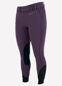 Noble Ladies Balance Softshell Riding Tights - Grape Royale