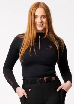 Blackfort Equestrian Cool Mesh Base Layer - Black