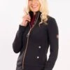 Blackfort Equestrian Jenny Zip Up Jacket - Black/Rose