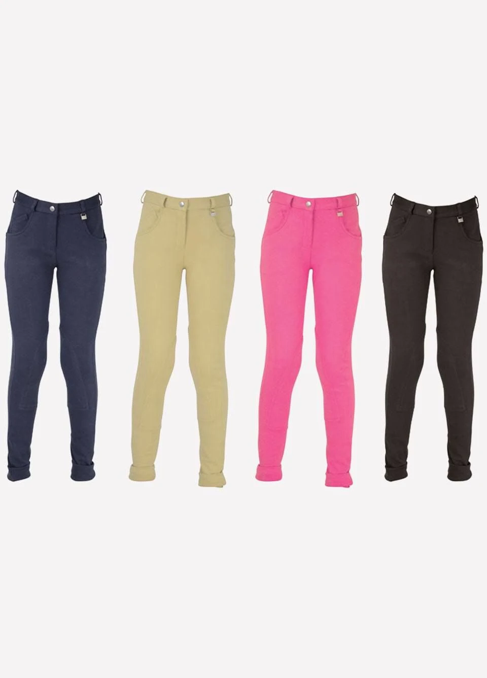 Burton Junior HyPERFORMANCE Jodhpurs - Beige 4 Burton Junior HyPERFORMANCE Jodhpurs - Beige - Image 4