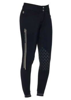 Cavalleria Toscana Embossed Silicone Stripe Breeches - Navy