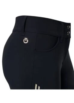 Cavalleria Toscana Embossed Silicone Stripe Breeches - Navy -Horse Rider Shop cavalleria toscana embossed breech navy 4rdy