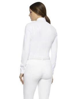 Cavalleria Toscana R-Evo Long Sleeve Competition Shirt - White -Horse Rider Shop cavalleria toscana epaulet shirt white 4rdy