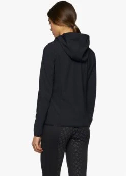 Cavalleria Toscana Jersey Softshell Jacket - Navy -Horse Rider Shop cavalleria toscana jersey hood softshell navy 3rdy