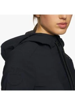 Cavalleria Toscana Jersey Softshell Jacket - Navy -Horse Rider Shop cavalleria toscana jersey hood softshell navy 5rdy
