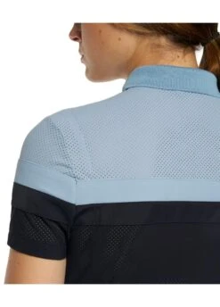 Cavalleria Toscana Perforated Polo Shirt - Navy/Sky Blue -Horse Rider Shop cavalleria toscana perforated polo navy sky 5rdy