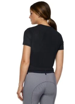 Cavalleria Toscana Perforated T-Shirt - Navy -Horse Rider Shop cavalleria toscana perforated tshirt navy 3rdy