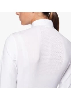Cavalleria Toscana R-Evo Pleated Competition Shirt - White -Horse Rider Shop cavalleria toscana pleated shirt white 4rdy