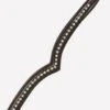 Cottage Craft V-Shape Diamante Browband BW052 - Black