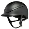 Charles Owen Luna Riding Helmet - Black/Black Gloss