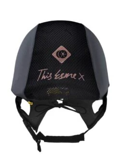 Charles Owen This Esme MS1 Pro Jockey Skull - Graphite/Rose Gold -Horse Rider Shop charles owen thisesme graphite rose 3rdy