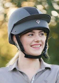 Charles Owen This Esme MS1 Pro Jockey Skull - Graphite/Rose Gold -Horse Rider Shop charles owen thisesme graphite rose 4rdy