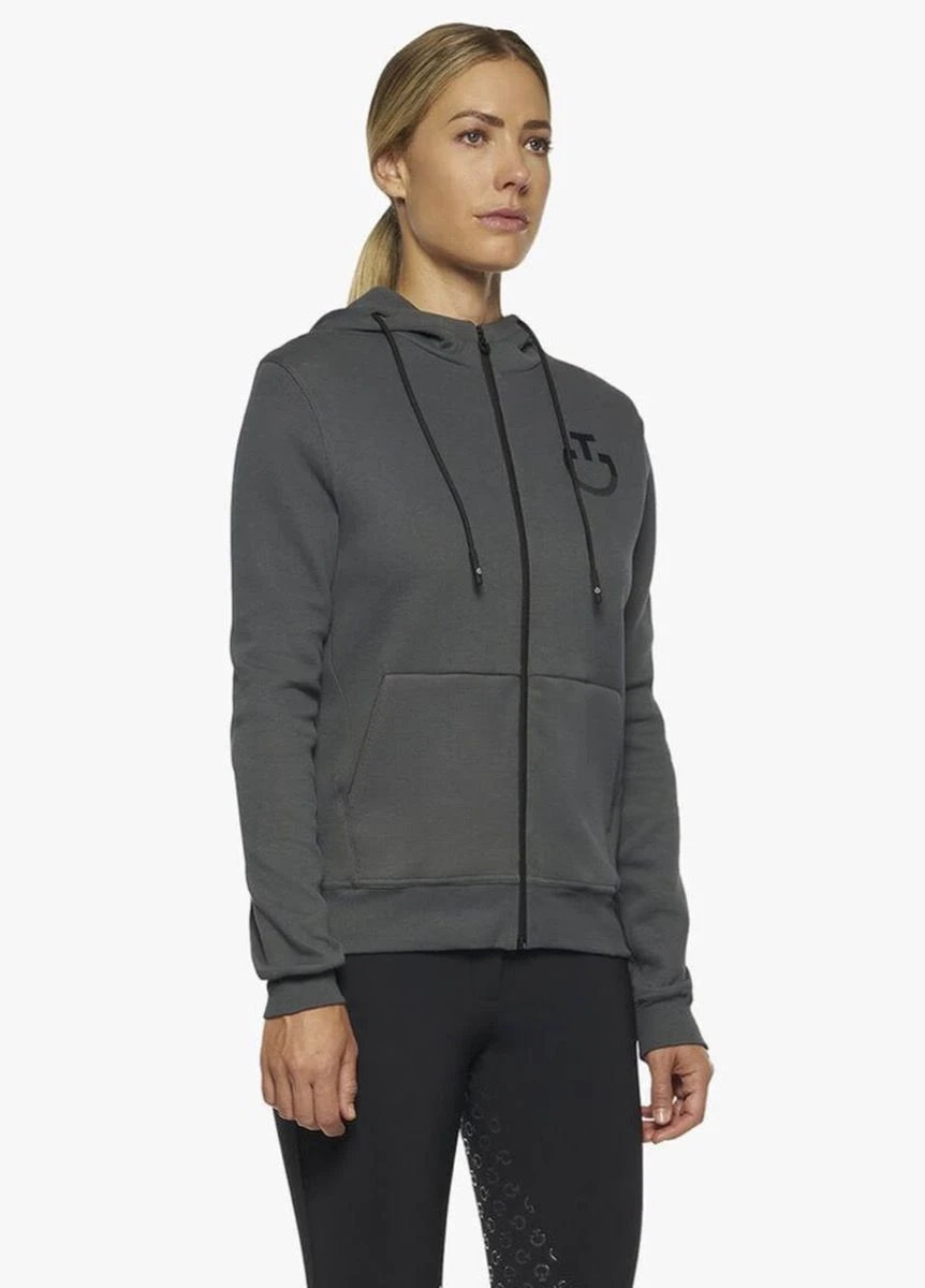 Cavalleria Toscana Bonded Hoodie - Dark Grey 1 Cavalleria Toscana Bonded Hoodie - Dark Grey