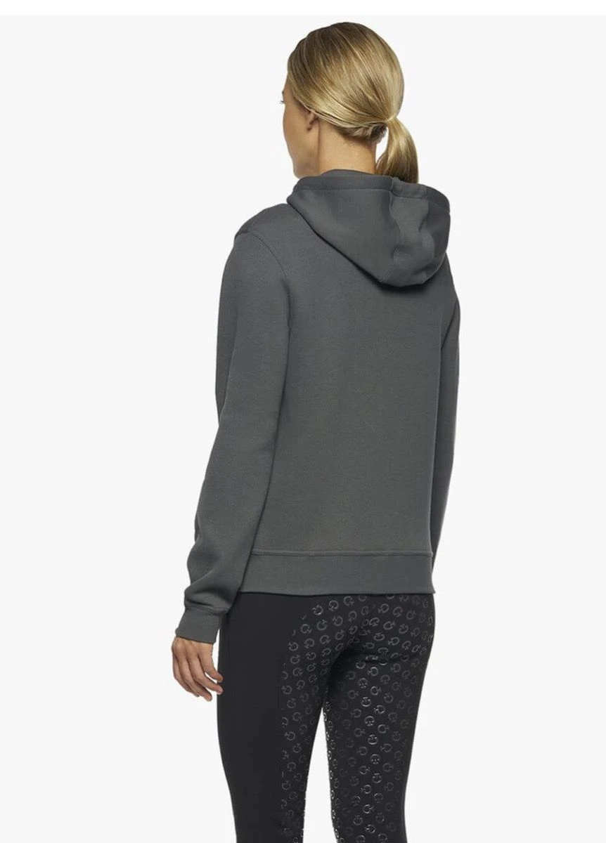 Cavalleria Toscana Bonded Hoodie - Dark Grey 2 Cavalleria Toscana Bonded Hoodie - Dark Grey - Image 2