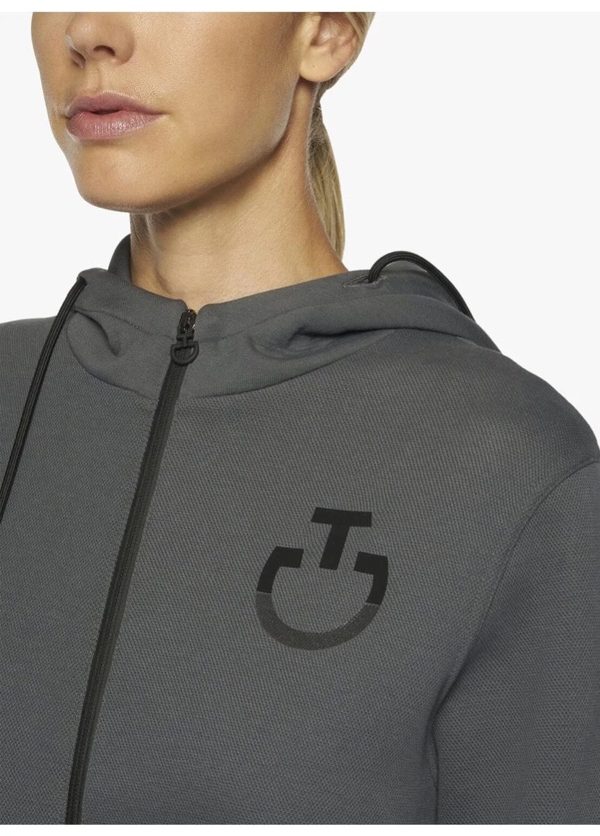 Cavalleria Toscana Bonded Hoodie - Dark Grey 3 Cavalleria Toscana Bonded Hoodie - Dark Grey - Image 3