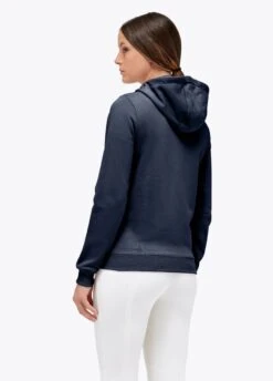 Cavalleria Toscana Emblem Hoodie - Atlantic Blue -Horse Rider Shop ct emblem hoodie 7j00 3rdy